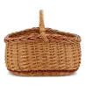 Panier en osier buff et marron