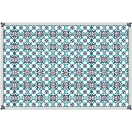 Tapis en vinyle effet carreaux de ciment