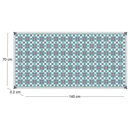 Tapis en vinyle effet carreaux de ciment