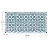 Tapis en vinyle effet carreaux de ciment