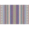 Tapis en vinyle effet tissage violet multicolore