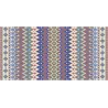 Tapis en vinyle effet tissage violet multicolore