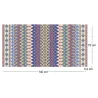 Tapis en vinyle effet tissage violet multicolore