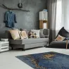 Tapis en vinyle moderne effet délavé