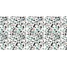 Tapis en vinyle effet mosaique vert