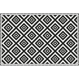 Tapis en vinyle graphique carré