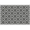 Tapis en vinyle graphique carré