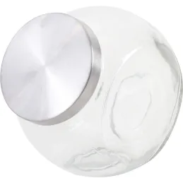 Bonbonnière en verre et métal