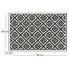 Tapis en vinyle graphique carré