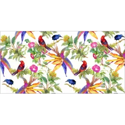 Tapis en vinyle motifs floraux
