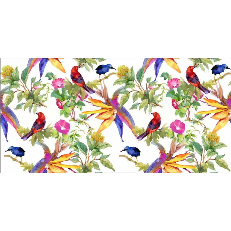 Tapis en vinyle motifs floraux
