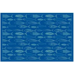 Tapis en vinyle motifs poissons