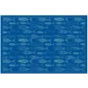 Tapis en vinyle motifs poissons