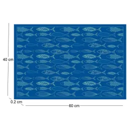 Tapis en vinyle motifs poissons