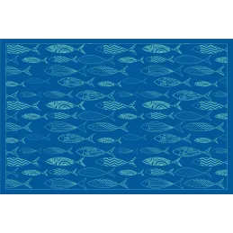 Tapis en vinyle motifs poissons
