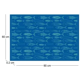 Tapis en vinyle motifs poissons