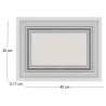 Set de table en vinyle 40 x 30 cm (Lot de 6)