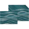 Set de table en vinyle 40 x 30 cm (Lot de 6)