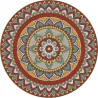 Set de table rond mandala 38 cm (Lot de 6)