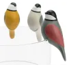 Oiseaux mignons à poser en polyérsine (Lot de 3)
