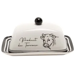 Beurrier en porcelaine Dolly