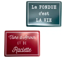 Plaques décoratives en métal Savoie (Lot de 2)