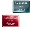 Plaques décoratives en métal Savoie (Lot de 2)