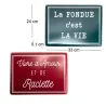 Plaques décoratives en métal Savoie (Lot de 2)