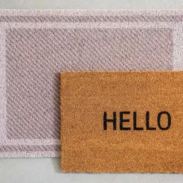 Tapis dessous de paillasson à motifs