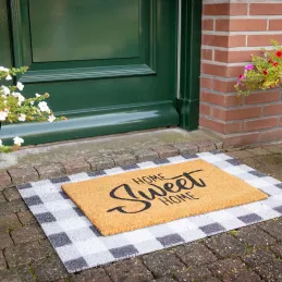 Tapis dessous de paillasson à motifs