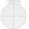 Grille BBQ pour brasero en fer galvanisé  60 cm