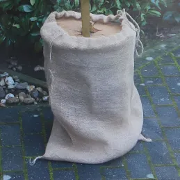 Housse d'hivernage pour plantes en fibres naturelles
