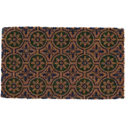 Paillasson en fibres de coco à motifs 75 x 45 cm