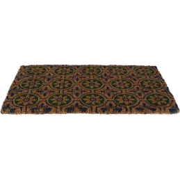Paillasson en fibres de coco à motifs 75 x 45 cm