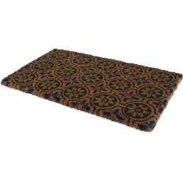 Paillasson en fibres de coco à motifs 75 x 45 cm