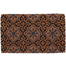 Paillasson en fibres de coco à motifs 75 x 45 cm