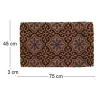 Paillasson en fibres de coco à motifs 75 x 45 cm