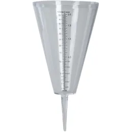 Pluviomètre en plastique Cone