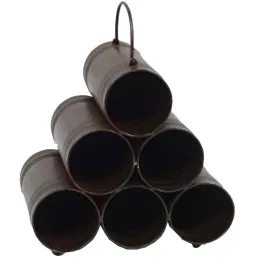 Rangement 6 bouteilles antique
