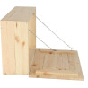 Table murale rabattable en bois avec étagères