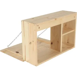 Table murale rabattable en bois avec étagères