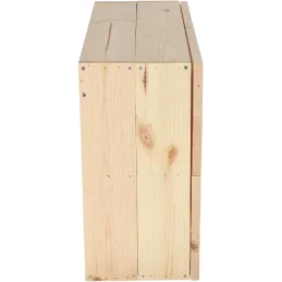 Table murale rabattable en bois avec étagères