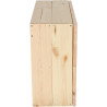 Table murale rabattable en bois avec étagères