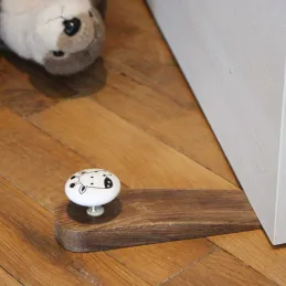 Bloc porte en bois de manguier Animaux