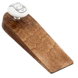 Bloc porte en bois de manguier Animaux