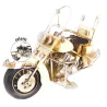 Statuette moto en métal 28 cm
