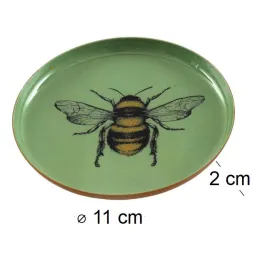 Vide-poche en métal Abeille 11 cm