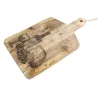 Planche à découper en bois vins et fromages