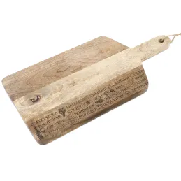 Planche à découper en bois vins et fromages