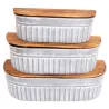 Set étagères de rangement en zinc (Lot de 3)